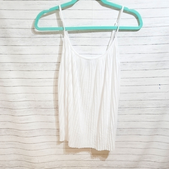BANANA REPUBLIC WHITE TANK TOP, BRAND NEW W TAGS, SZ XS, SUPER CUTE! - Picture 1 of 6